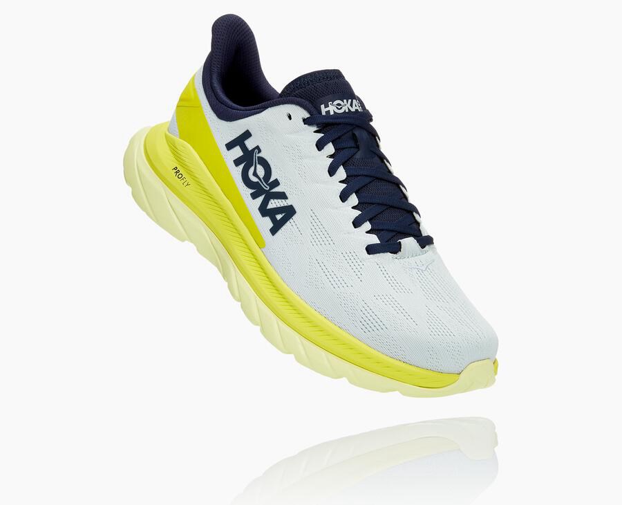 Hoka One One Running Shoes Mens White - Mach 4 - 74350HGSP